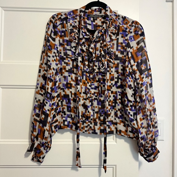 Sandra Angelozzi Multi Colour Women's Blouse - Picture 9 of 10